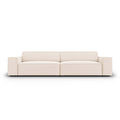 Micadoni Jodie 4-zitsbank - Fluweel - Crème