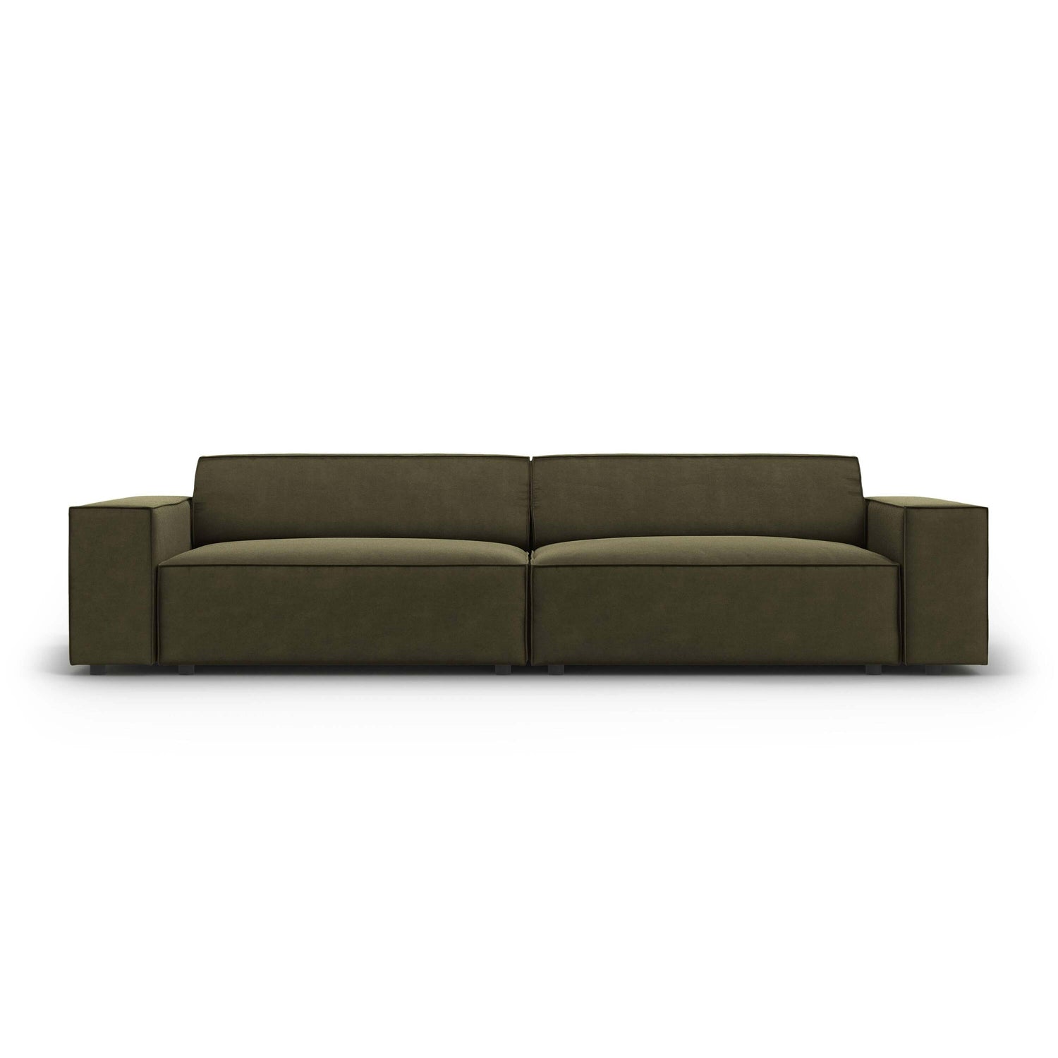 Micadoni Jodie 4-zitsbank - Fluweel - Groen