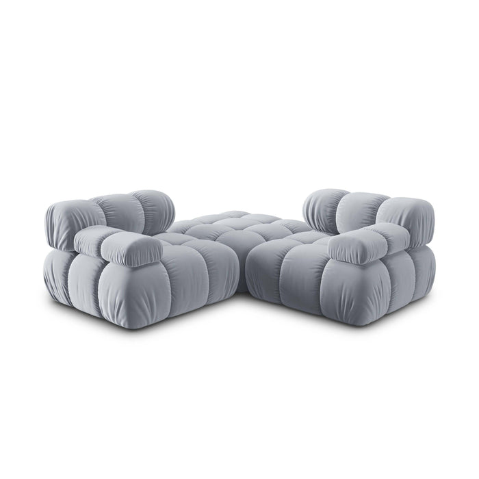 Milo Casa Tropea Modulaire 2-zitsbank met Hocker - Lichtblauw