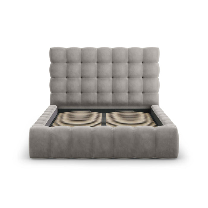 Cosmopolitan Design Bali Bedframe met Opbergruimte - 160 x 200 cm - Lichtgrijs