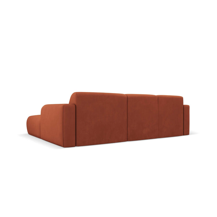 Windsor & Co Lola Hoekbank met Chaise Longue Rechts - Chenille - Oranje
