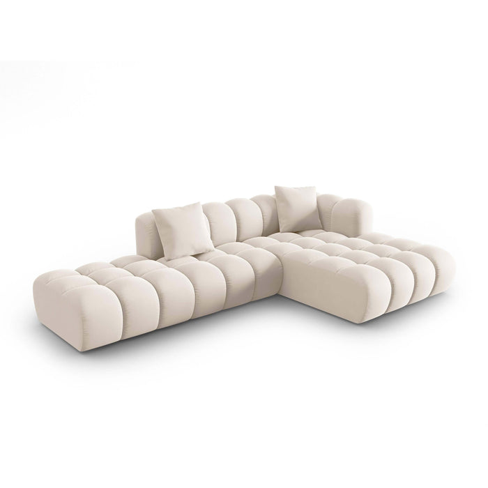 Windsor & Co Halley Hoekbank 5-zits - Rechts - Crème