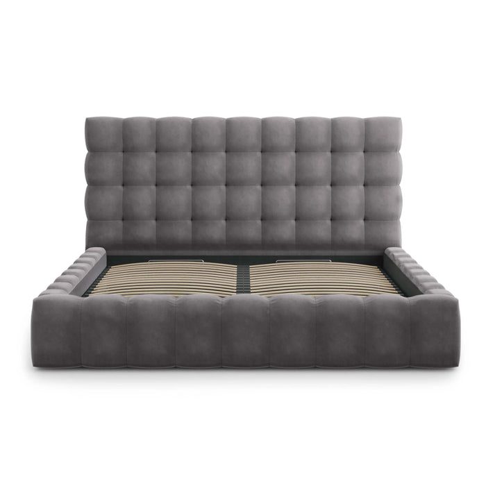 Cosmopolitan Design Bali Bedframe met Opbergruimte - 200 x 200 cm - Grijs