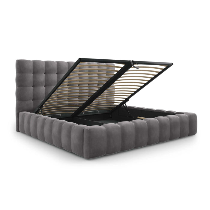 Cosmopolitan Design Bali Bedframe met Opbergruimte - 200 x 200 cm - Grijs