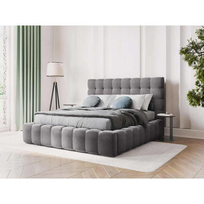 Cosmopolitan Design Bali Bedframe met Opbergruimte - 200 x 200 cm - Grijs