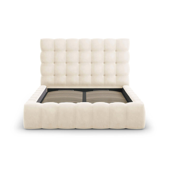 Cosmopolitan Design Bali Bedframe met Opbergruimte - 160 x 200 cm - Crème