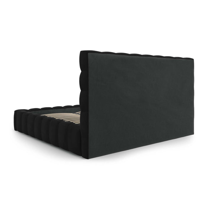 Cosmopolitan Design Bali Bedframe met Opbergruimte - 200 x 200 cm - Zwart