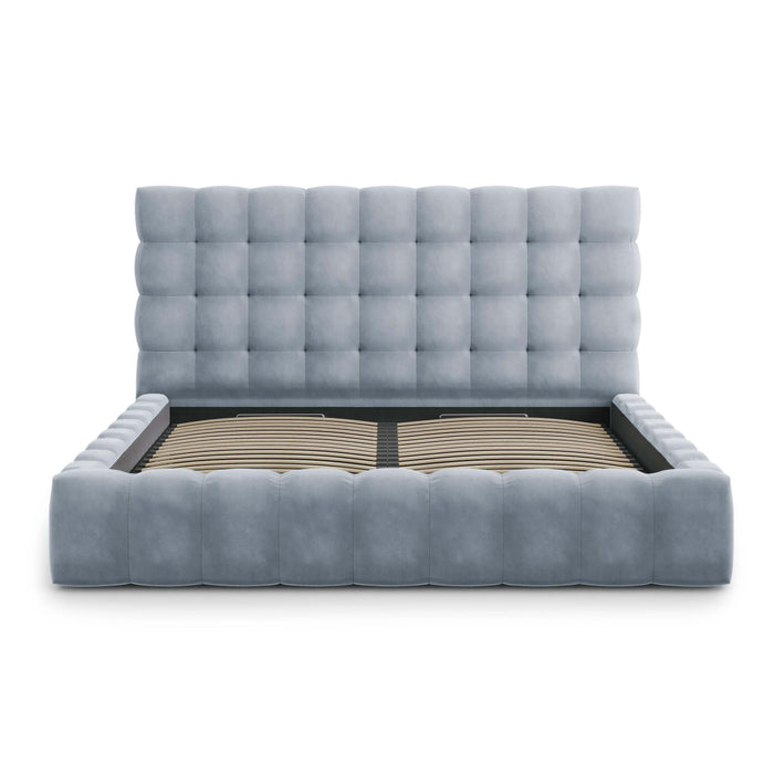 Cosmopolitan Design Bali Bedframe met Opbergruimte - 200 x 200 cm - Lichtblauw