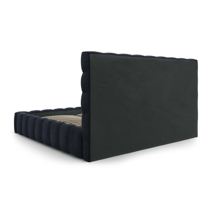 Cosmopolitan Design Bali Bedframe met Opbergruimte - 200 x 200 cm - Donkerblauw