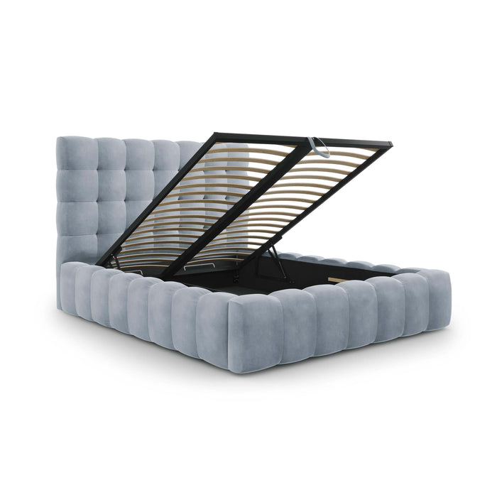 Cosmopolitan Design Bali Bedframe met Opbergruimte - 160 x 200 cm - Lichtblauw