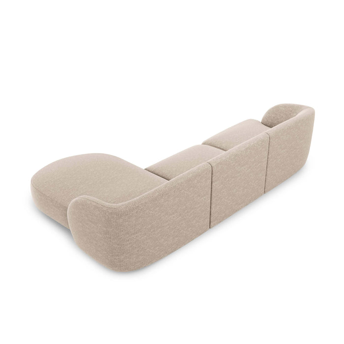 Micadoni Miley Hoekbank met Chaise Longue Rechts - Chenille - Kiezelgrijs