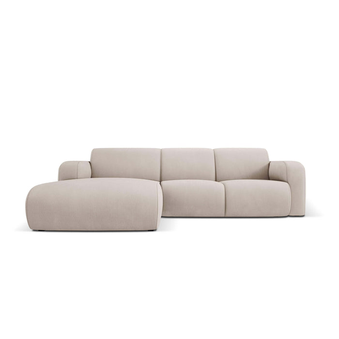 Windsor & Co Lola Hoekbank met Chaise Longue Links - Chenille - Beige