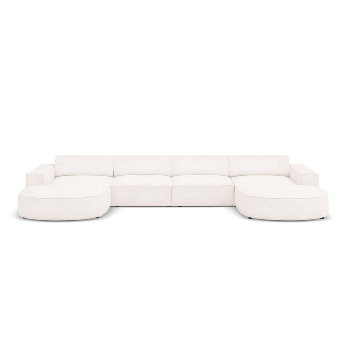 Micadoni Jodie U-bank Afgerond - Bouclé - Wit