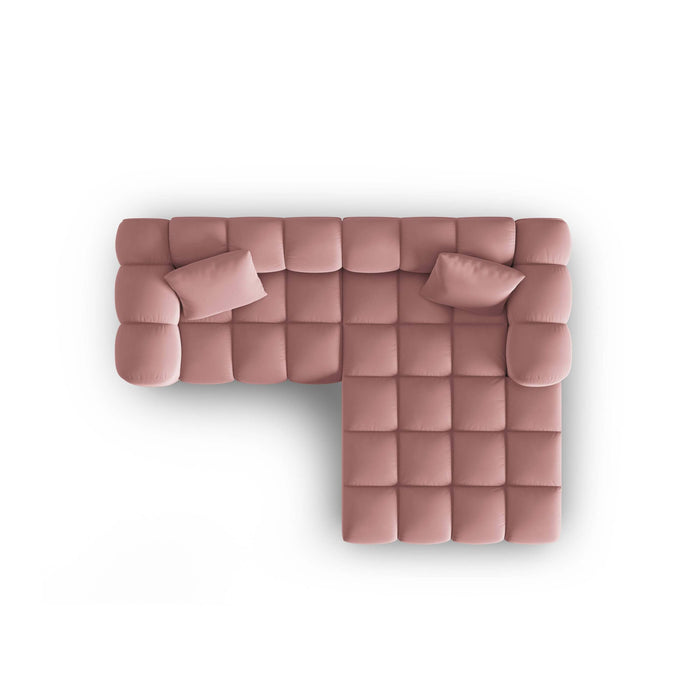 Windsor & Co Halley Hoekbank met Chaise Longue 3-zits - Rechts - Roze