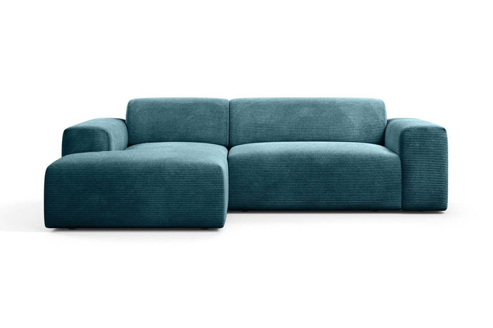 NADUVI Collection Nina Hoekbank Links - Ribstof - Turquoise