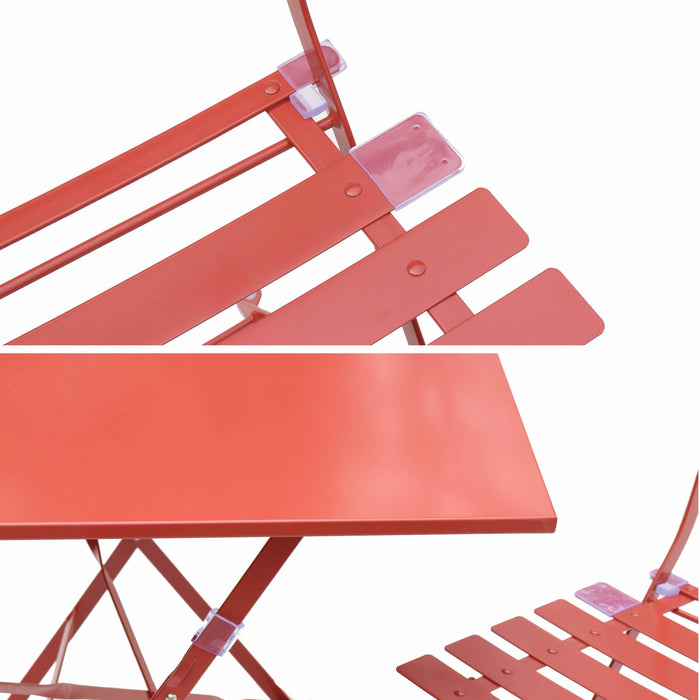 sweeek - Vierkante bistroset 2 stoelen