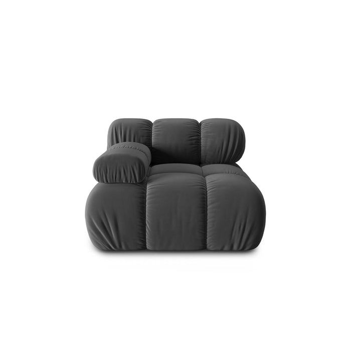 Milo Casa Tropea Modulair Bank Element - Hoek Links - Donkergrijs