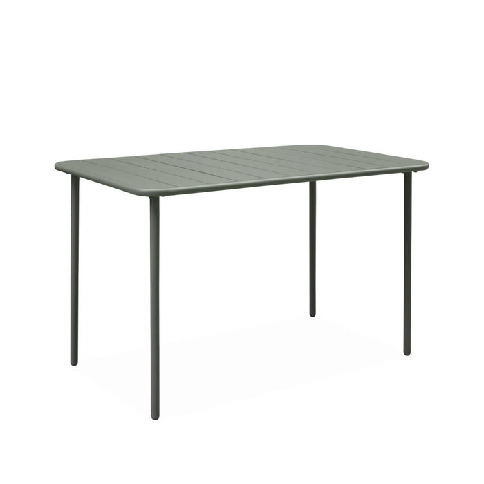 sweeek - Metalen tuintafel, 4 stoelen