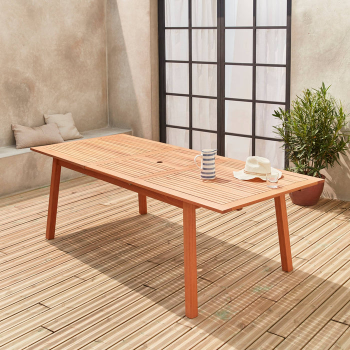 sweeek - Uitschuifbare houten tuintafel 180-240cm