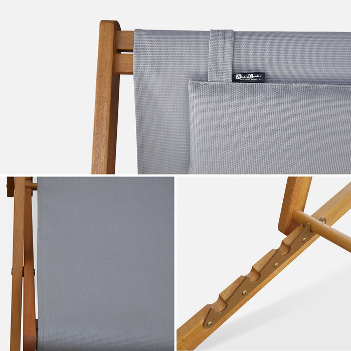 sweeek - Set van twee textileen strandstoelen