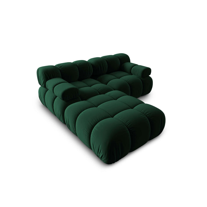 Milo Casa Tropea Modulaire 2-zitsbank met Hocker - Flessengroen