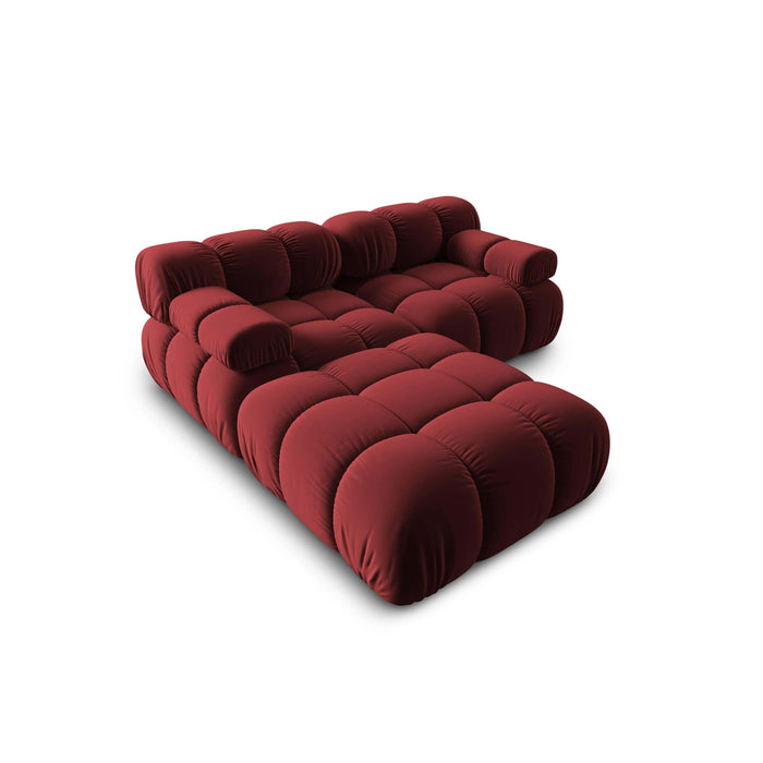 Milo Casa Tropea Modulaire 2-zitsbank met Hocker - Bordeauxrood