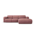 Windsor & Co Lola Hoekbank met Chaise Longue Rechts - Chenille - Roze