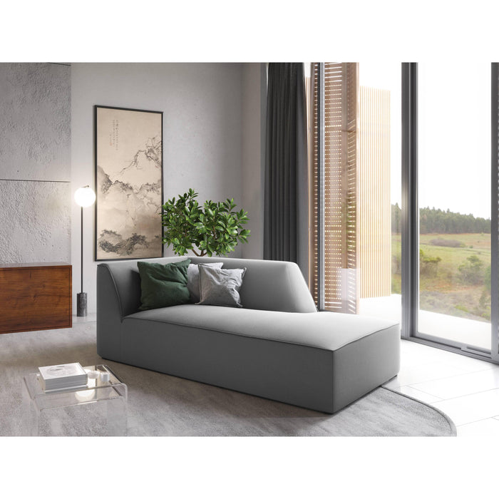 Windsor & Co Sao Chaise Longue Rechts - Velvet - Grijs