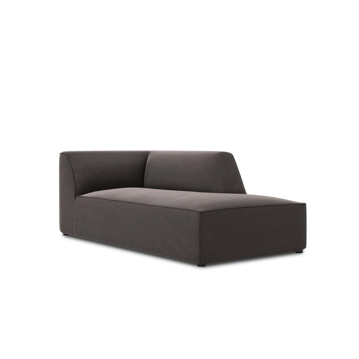 Windsor & Co Sao Chaise Longue Rechts - Velvet - Donkergrijs