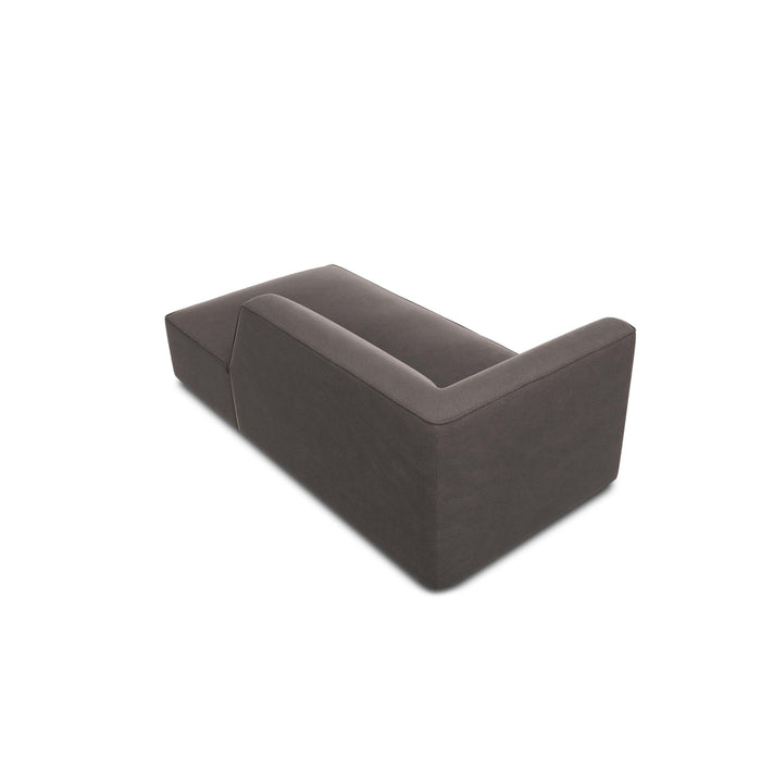 Windsor & Co Sao Chaise Longue Rechts - Velvet - Donkergrijs