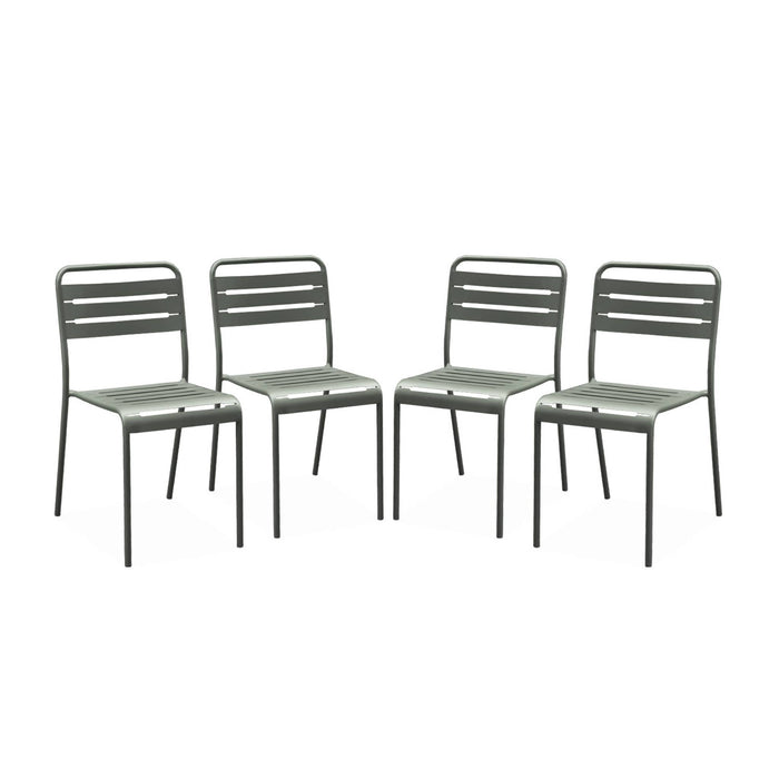 sweeek - Tuinstoelen metaal (set van 4)