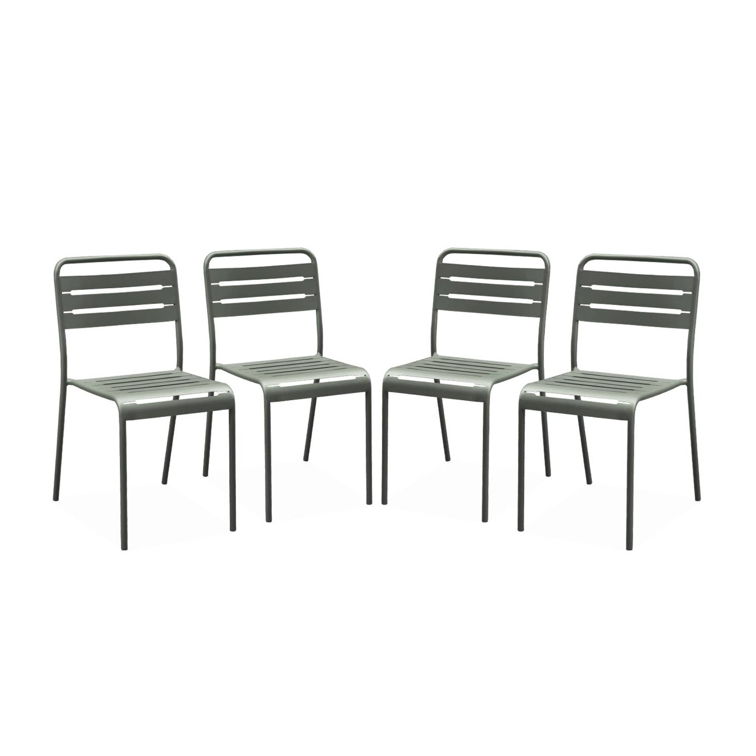 sweeek - Tuinstoelen metaal (set van 4)