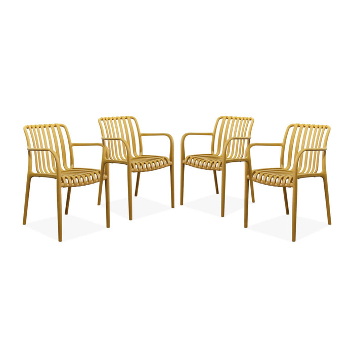 sweeek - Kunststof tuinstoel (set van 4)