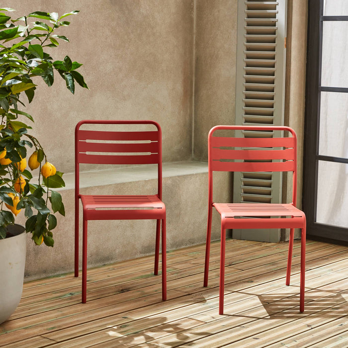 sweeek - Tuinstoelen metaal (set van 2)