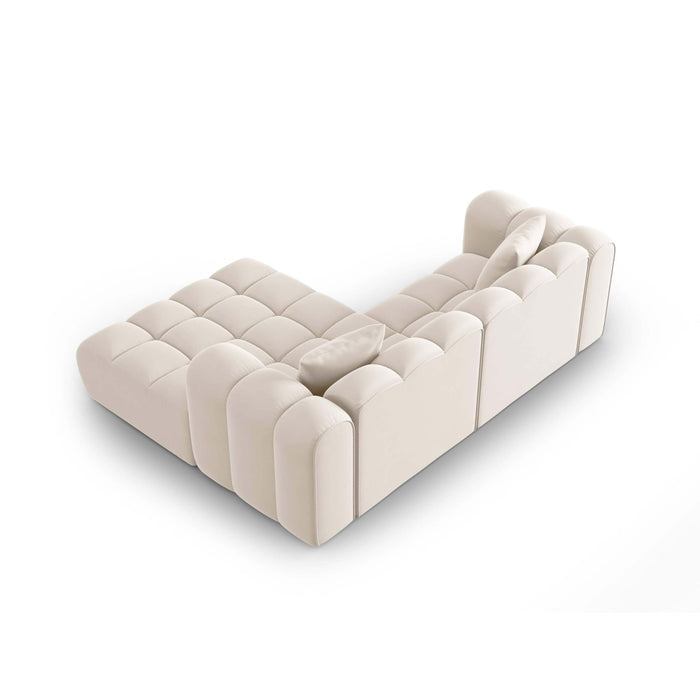 Windsor & Co Halley Hoekbank met Chaise Longue 3-zits - Rechts - Crème