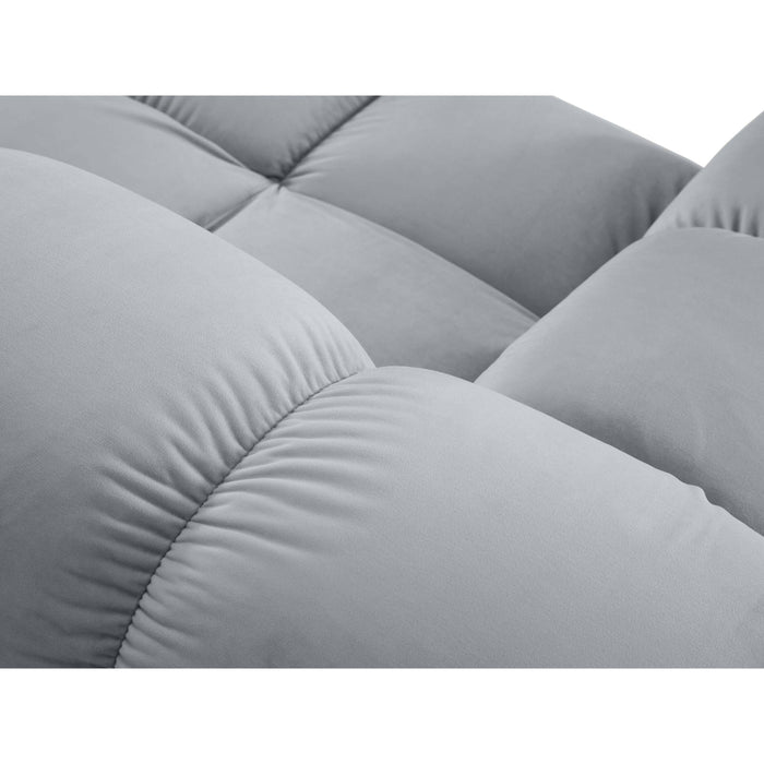 Milo Casa Tropea Modulaire Modulaire 3-zitsbank met Hocker - Lichtblauw