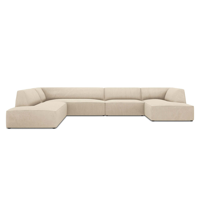 Windsor & Co Sao U-bank - Hoek Links - Ribstof - Lichtbeige