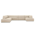 Windsor & Co Sao U-bank - Hoek Links - Ribstof - Lichtbeige
