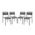 sweeek - Tuinstoelen metaal (set van 4)