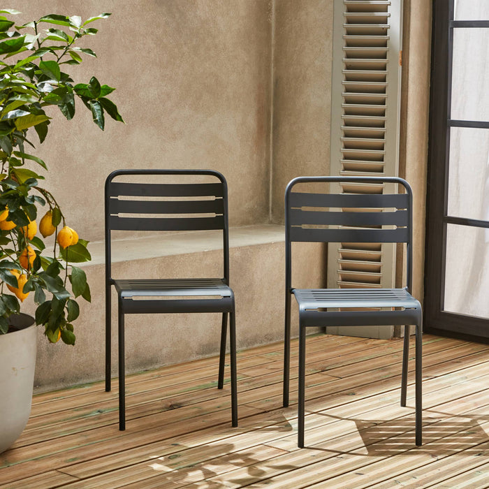 sweeek - Tuinstoelen metaal (set van 2)