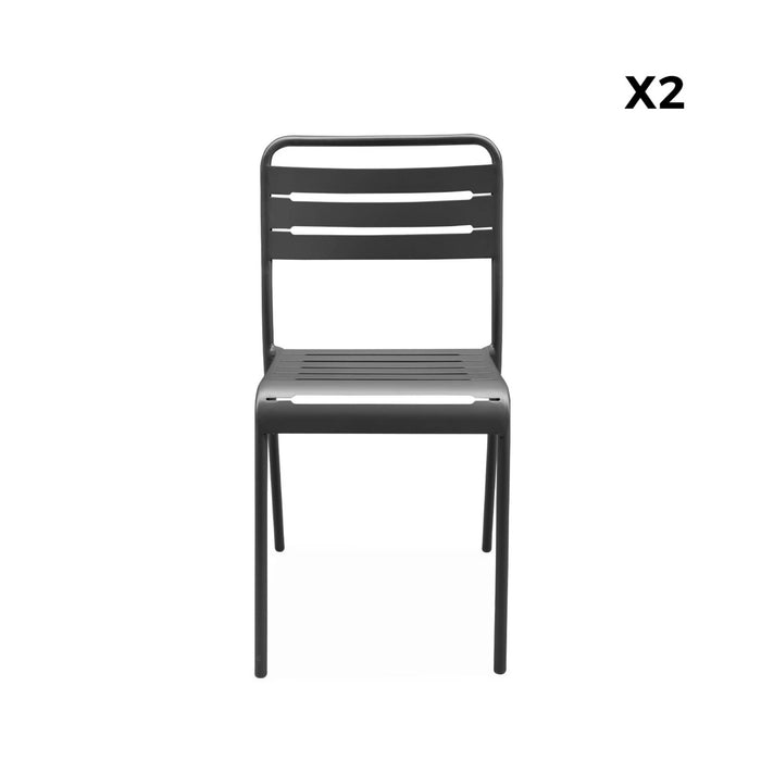 sweeek - Tuinstoelen metaal (set van 2)