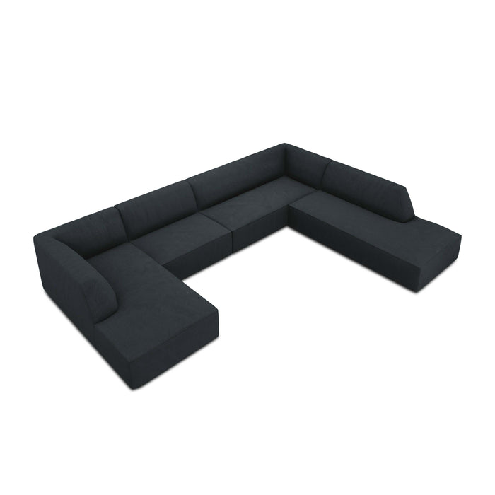 Windsor & Co Sao U-bank - Hoek Rechts - Ribstof - Blauw