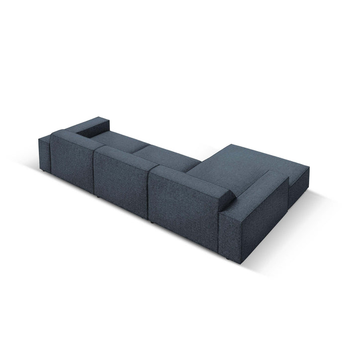 Micadoni Jodie Hoekbank Links 4-zits - Chenille - Donkerblauw