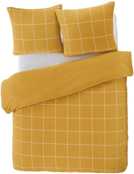 Papillon Dekbedovertrek Hilary oker