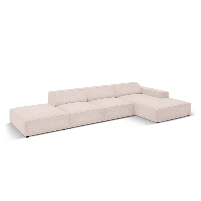 Micadoni Jodie Hoekbank Rechts - Links Open 5-zits - Chenille - Kiezelgrijs