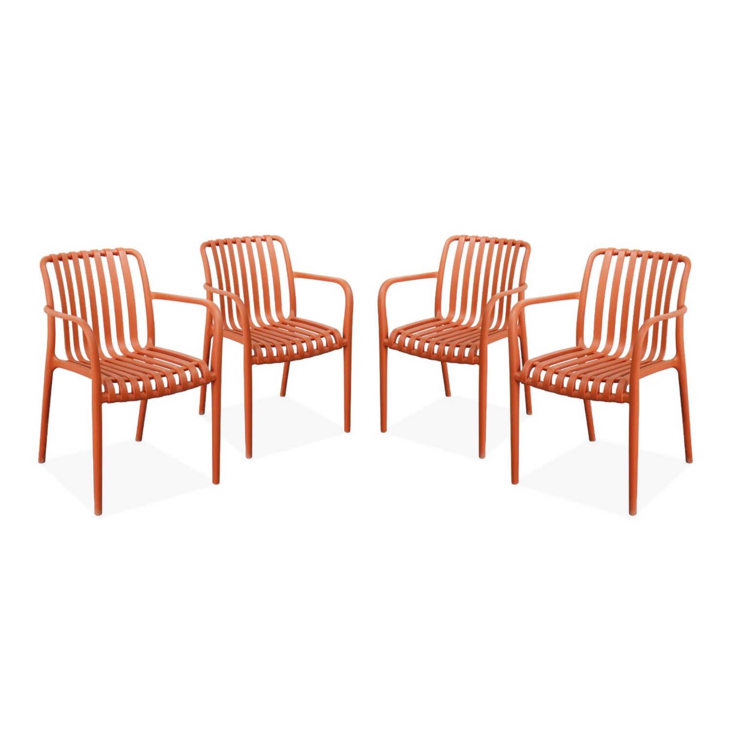 sweeek - Kunststof tuinstoel (set van 4)