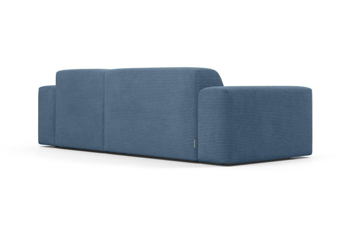 NADUVI Collection Nina Hoekbank Rechts - Ribstof - Hemelsblauw