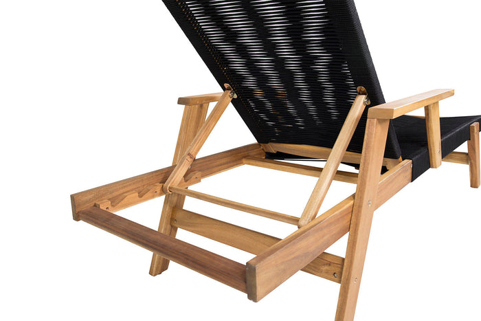 Rebellenclub Aros Tuin Ligbed - Zwart