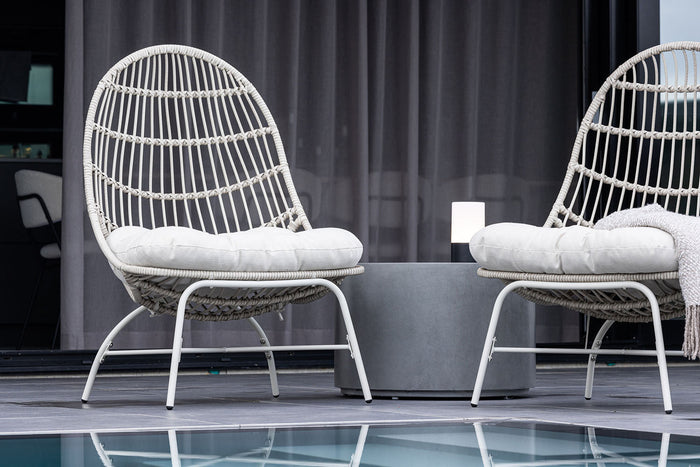 Rebellenclub Lipe Tuin Loungestoel - Beige