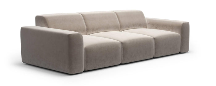 NADUVI Collection Nina 3-zitsbank - Velvet - Beige